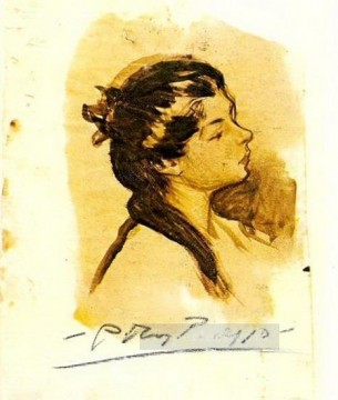 Pablo Picasso Painting - Retrato de Lola 1899 Pablo Picasso